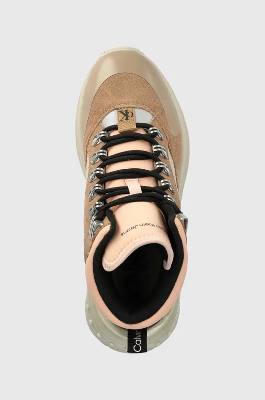 καφέ Μποτάκια Calvin Klein Jeans Chunky Runner Laceup High