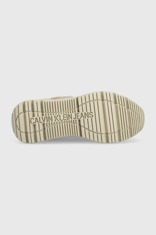 Členkové topánky Calvin Klein Jeans Chunky Runner Laceup High Dámsky