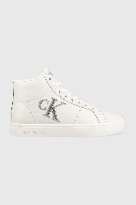 білий Шкіряні кросівки Calvin Klein Jeans Classic Cupsole Laceup Mid Жіночий