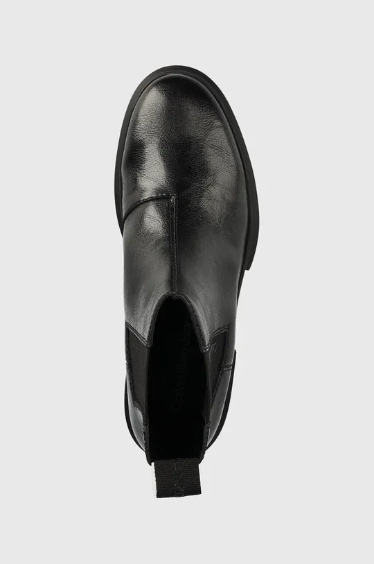 μαύρο Δερμάτινες μπότες τσέλσι Calvin Klein Jeans Cleated Chelsea Boot