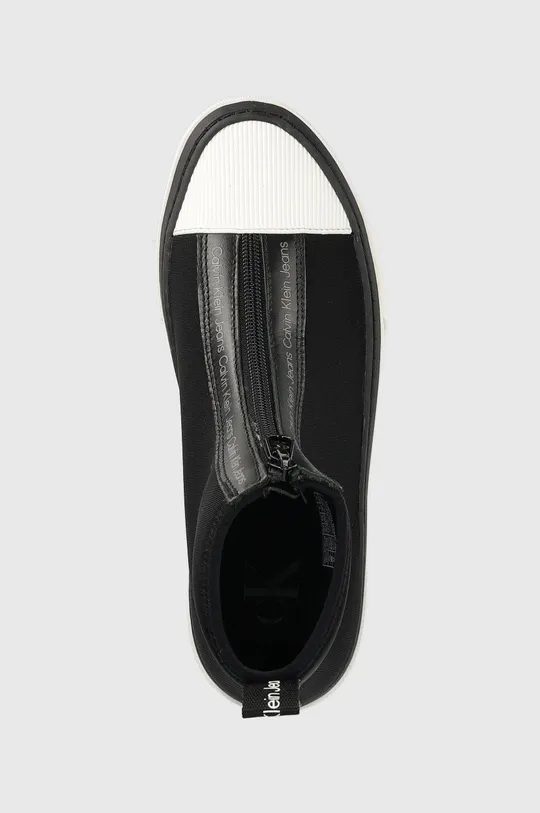 crna Tenisice Calvin Klein Jeans Cupsole Flatform Mid Zip