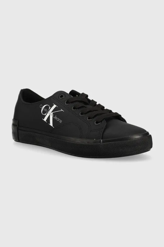 Tenisice Calvin Klein Jeans Ess Vulcanized Laceup Low Ny crna