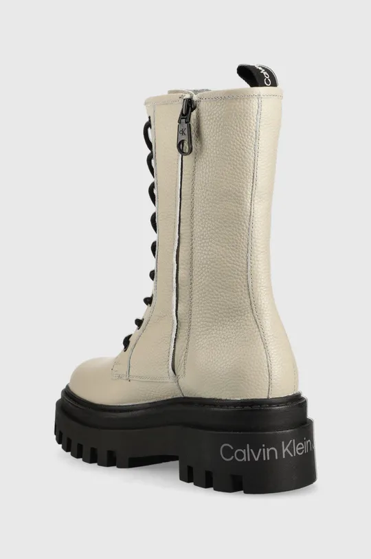 Δερμάτινα workers Calvin Klein Jeans Flatform Mid Laceup Boot  Πάνω μέρος: Φυσικό δέρμα Εσωτερικό: Συνθετικό ύφασμα, Υφαντικό υλικό, Φυσικό δέρμα Σόλα: Συνθετικό ύφασμα