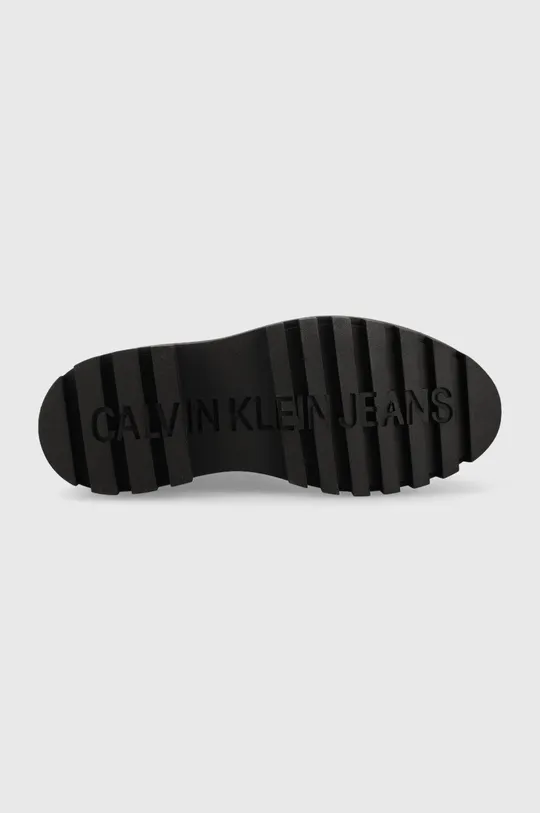Шкіряні черевики Calvin Klein Jeans Flatform Mid Laceup Boot Жіночий