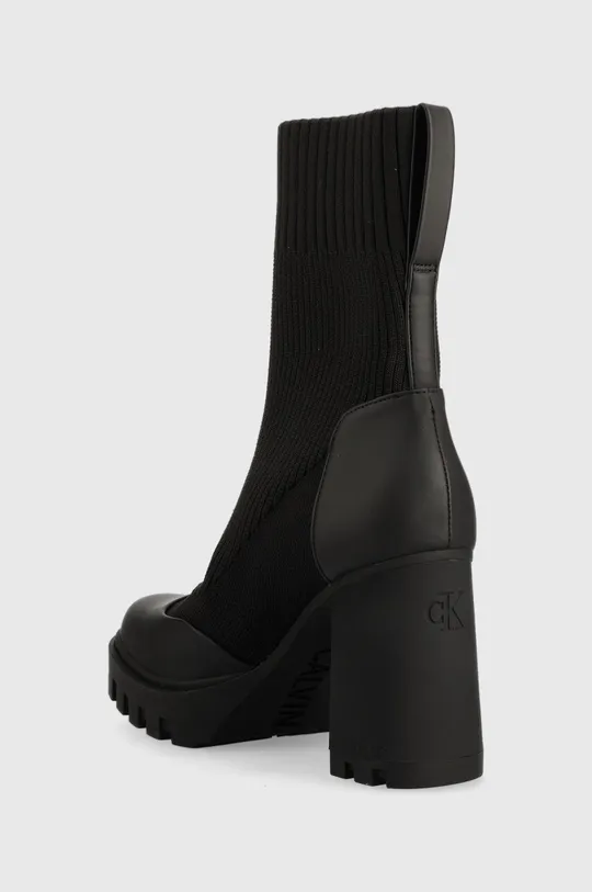 Μποτάκια Calvin Klein Jeans Platform Boot Sock  Πάνω μέρος: Συνθετικό ύφασμα, Υφαντικό υλικό Εσωτερικό: Υφαντικό υλικό, Φυσικό δέρμα Σόλα: Συνθετικό ύφασμα