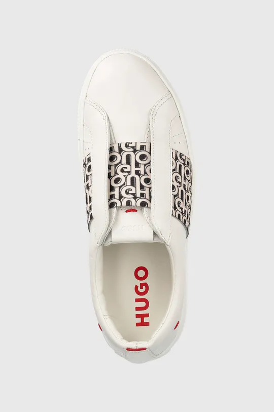λευκό Δερμάτινα αθλητικά παπούτσια HUGO Futurism Lowcut