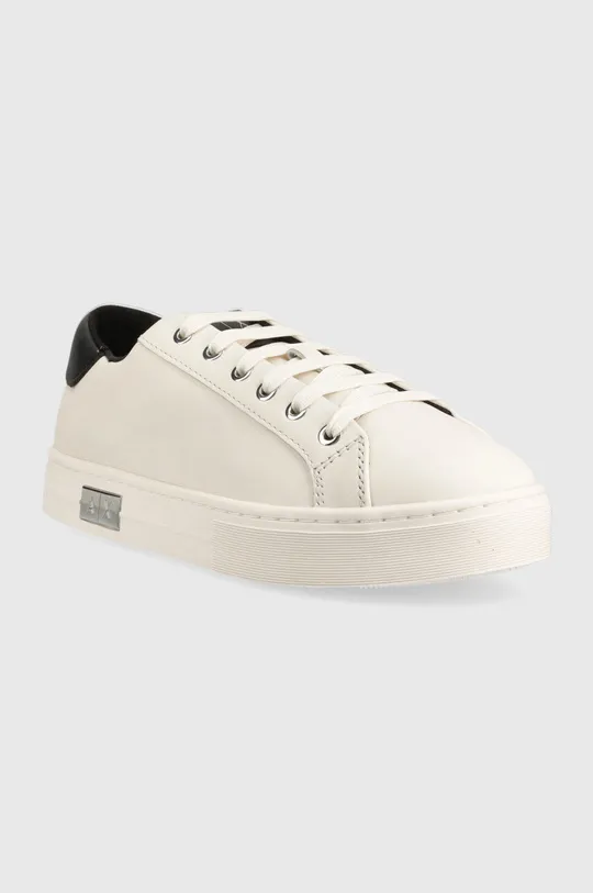 Armani Exchange bőr sportcipő fehér