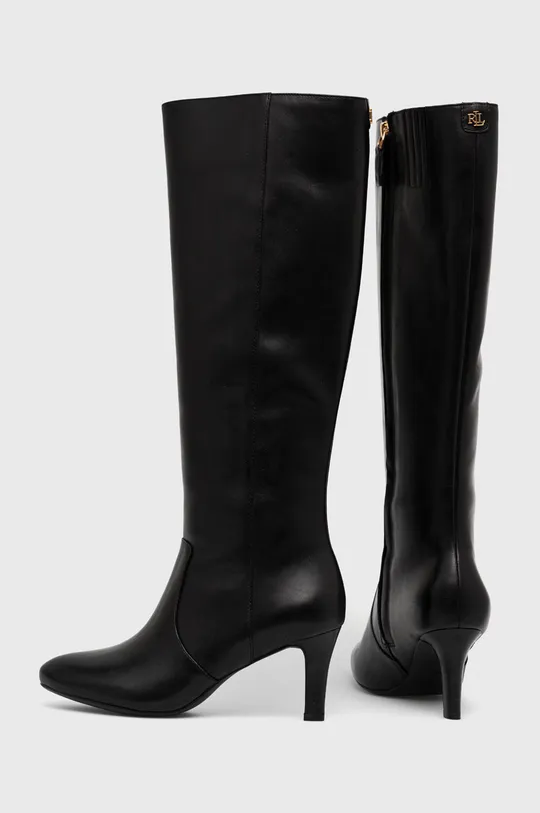 Usnjeni elegantni škornji Lauren Ralph Lauren Caelynn  Zunanjost: Naravno usnje Notranjost: Sintetični material, Tekstilni material Podplat: Sintetični material