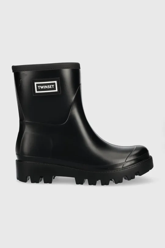 crna Gumene čizme Twinset Rain Boot Ženski