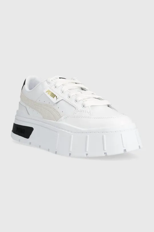 Puma sneakers din piele Mayze Stack Wns alb