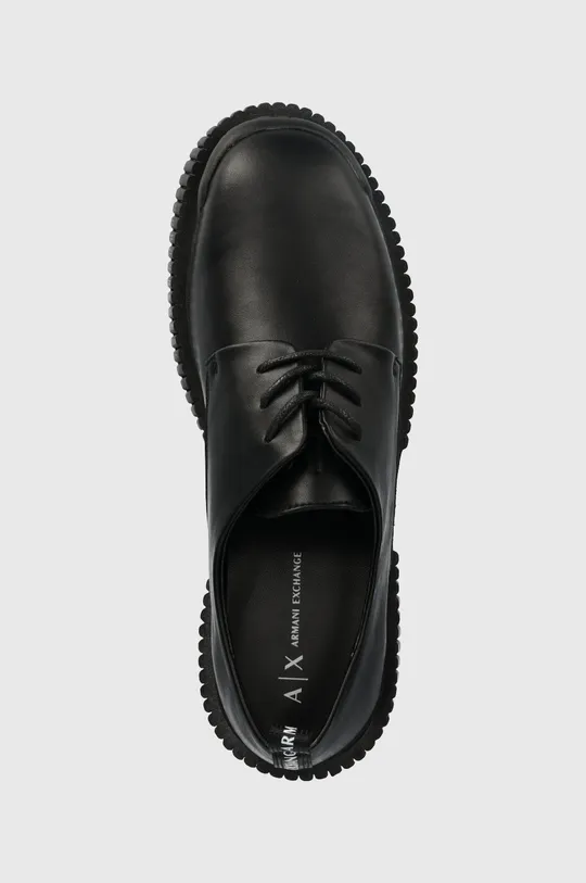 crna Kožne cipele Armani Exchange