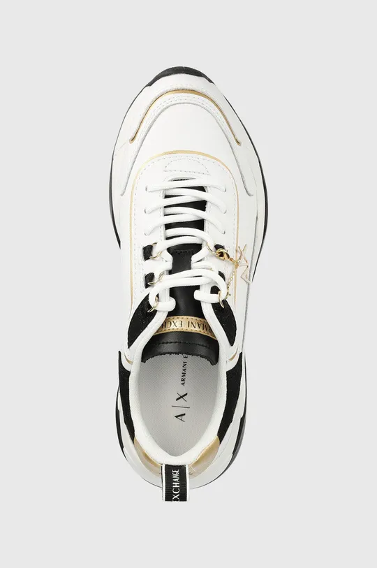 λευκό Δερμάτινα αθλητικά παπούτσια Armani Exchange