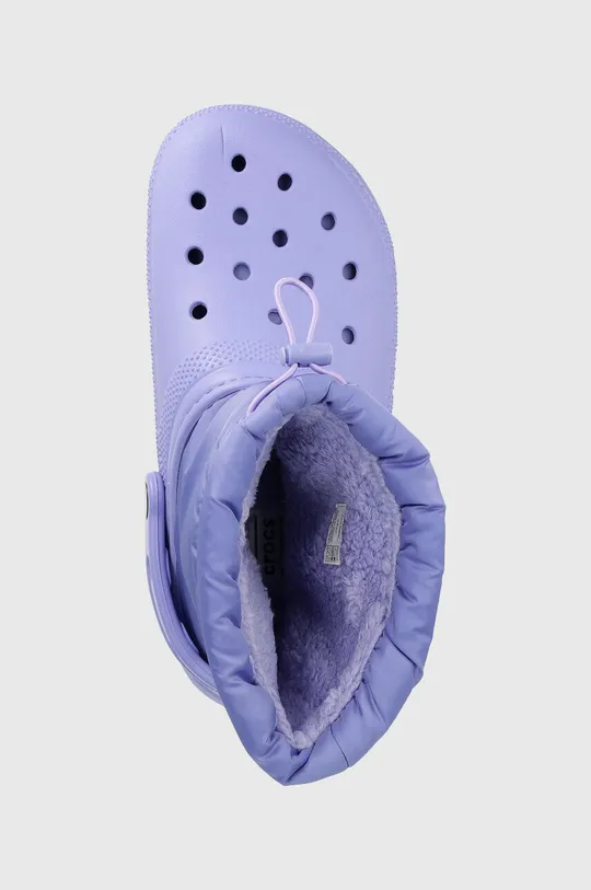 фиолетовой Зимние сапоги Crocs Classic Lined Neo Puff Boot