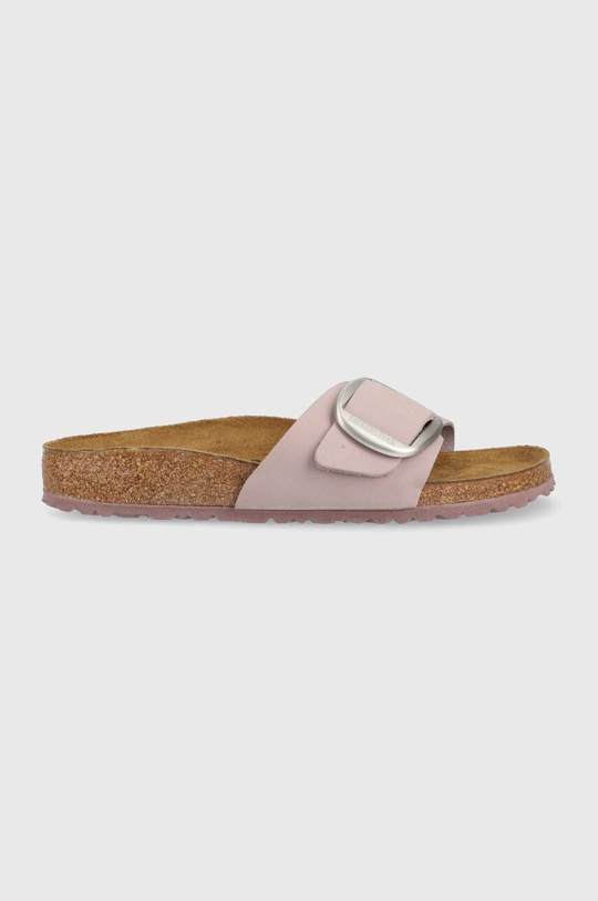 fialová Semišové šľapky Birkenstock Dámsky