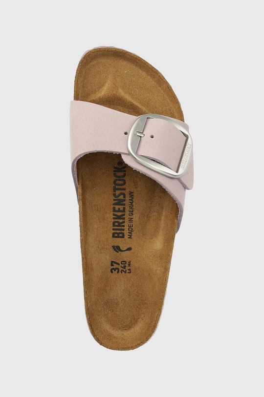 fialová Semišové šľapky Birkenstock