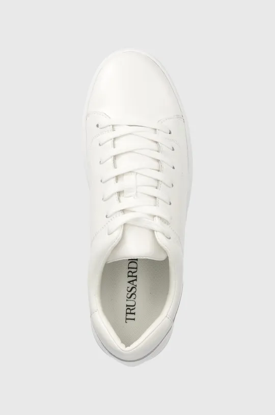 λευκό Δερμάτινα αθλητικά παπούτσια Trussardi Perlite Cupsole