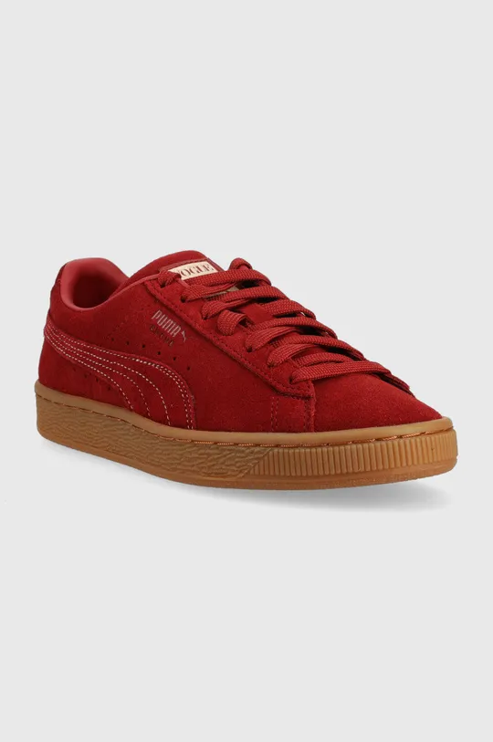 Puma sneakers din piele întoarsă Classics x VOGUE burgundia