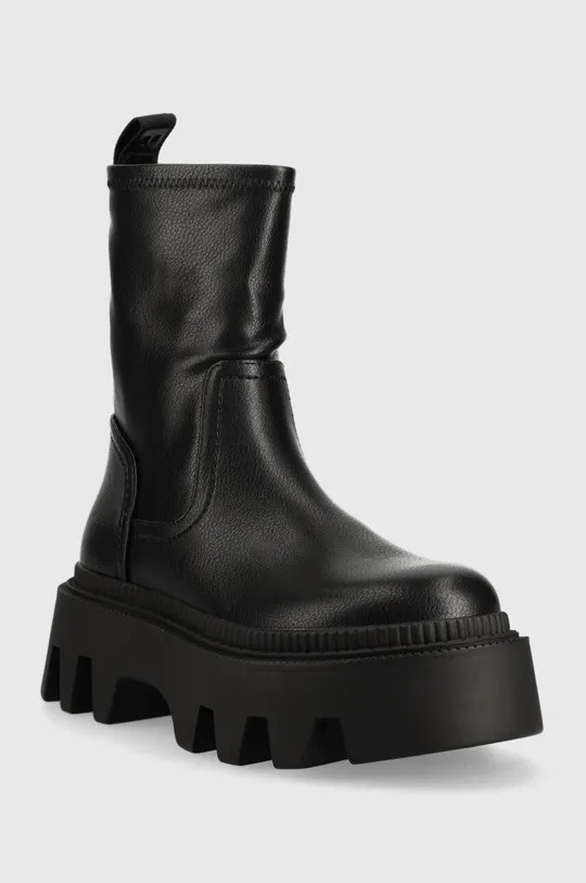 Členkové topánky Buffalo Flora Sockboot čierna