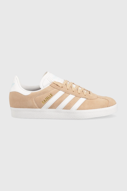 bézs adidas Originals velúr sportcipő Gazelle Női