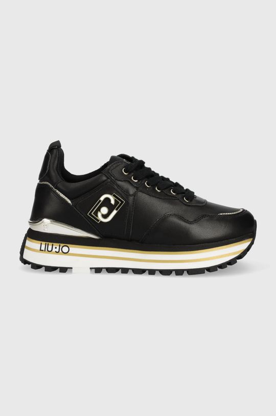 černá Kožené sneakers boty Liu Jo Maxi Wonder 01 Dámský