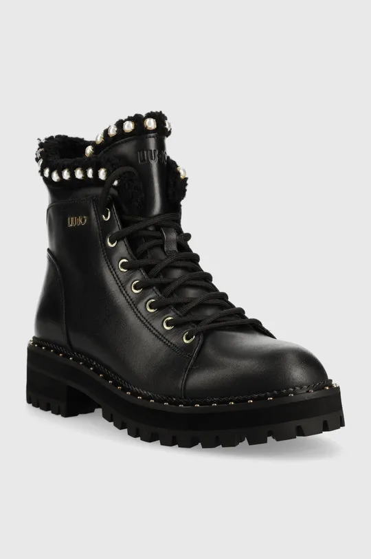 Δερμάτινες μπότες Liu Jo Pink 207 μαύρο