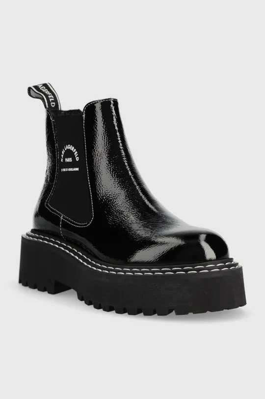 Kožené topánky chelsea Karl Lagerfeld PATROL II čierna