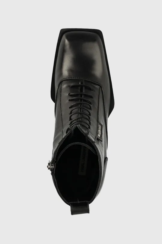 čierna Kožené členkové topánky Karl Lagerfeld K-BLOK