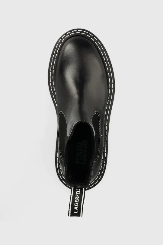 μαύρο Δερμάτινες μπότες τσέλσι Karl Lagerfeld Patrol Ii PATROL II