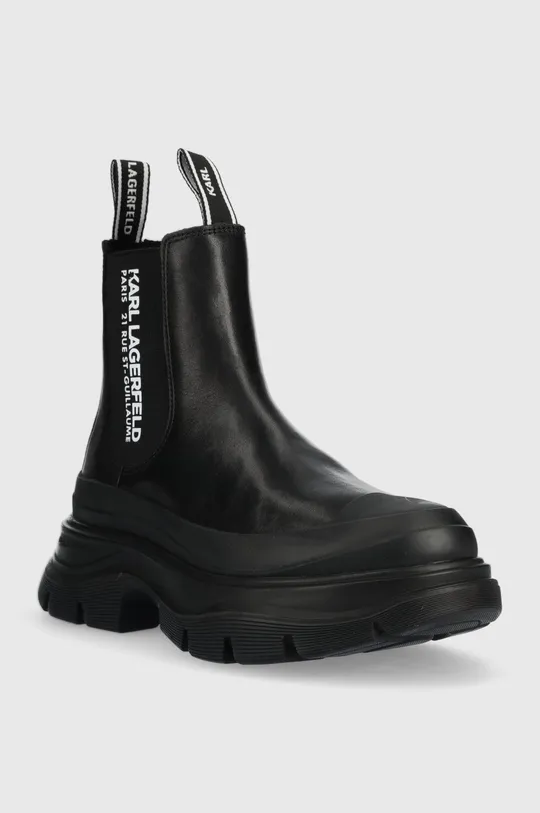 Členkové topánky Karl Lagerfeld LUNA čierna
