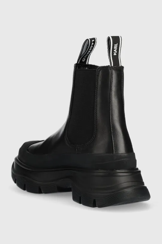 Členkové topánky Karl Lagerfeld LUNA  Zvršok: Textil, Prírodná koža Vnútro: Syntetická látka Podrážka: Syntetická látka