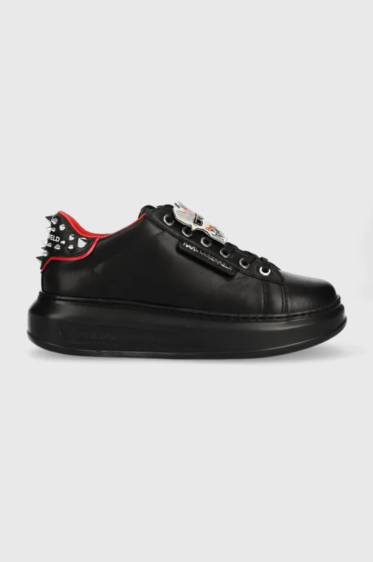 μαύρο Δερμάτινα αθλητικά παπούτσια Karl Lagerfeld Kapri Γυναικεία