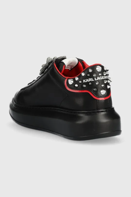 μαύρο Δερμάτινα αθλητικά παπούτσια Karl Lagerfeld Kapri