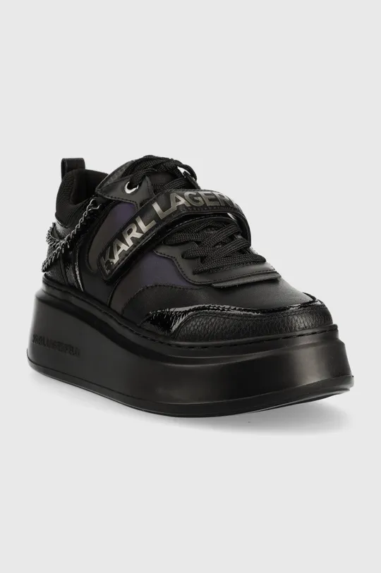 Karl Lagerfeld bőr sportcipő Anakapri fekete