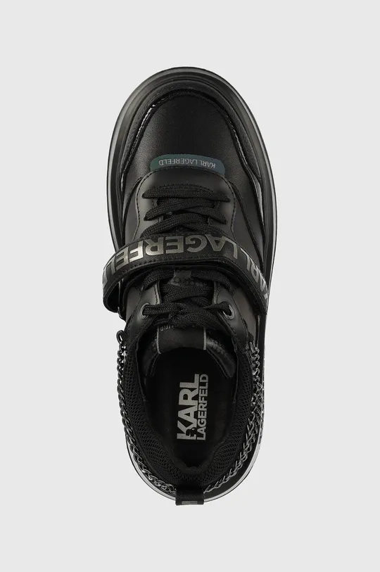 μαύρο Δερμάτινα αθλητικά παπούτσια Karl Lagerfeld AnakapriANAKAPRI