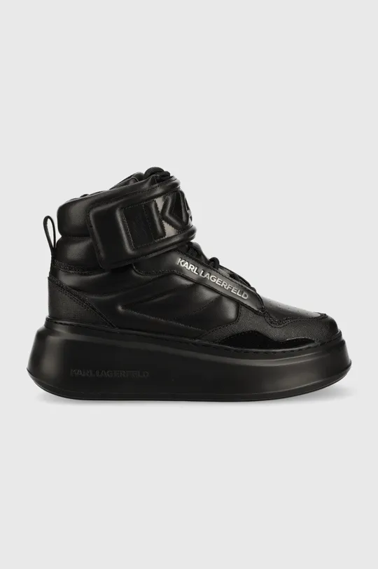 μαύρο Δερμάτινα αθλητικά παπούτσια Karl Lagerfeld Anakapri Γυναικεία