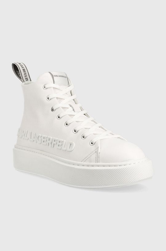 Karl Lagerfeld sneakersy skórzane MAXI KUP KL62255A.011 biały