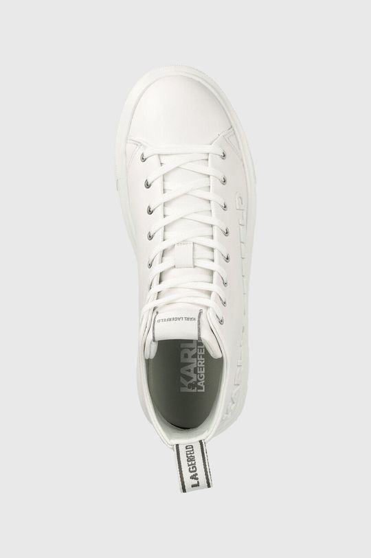 biały Karl Lagerfeld sneakersy skórzane MAXI KUP KL62255A.011