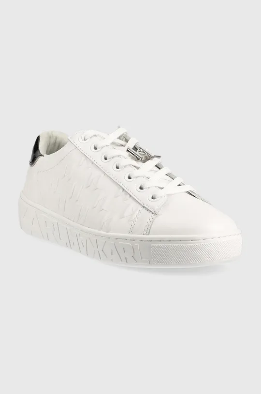Karl Lagerfeld sneakersy skórzane KUPSOLE III KL61019.01I biały