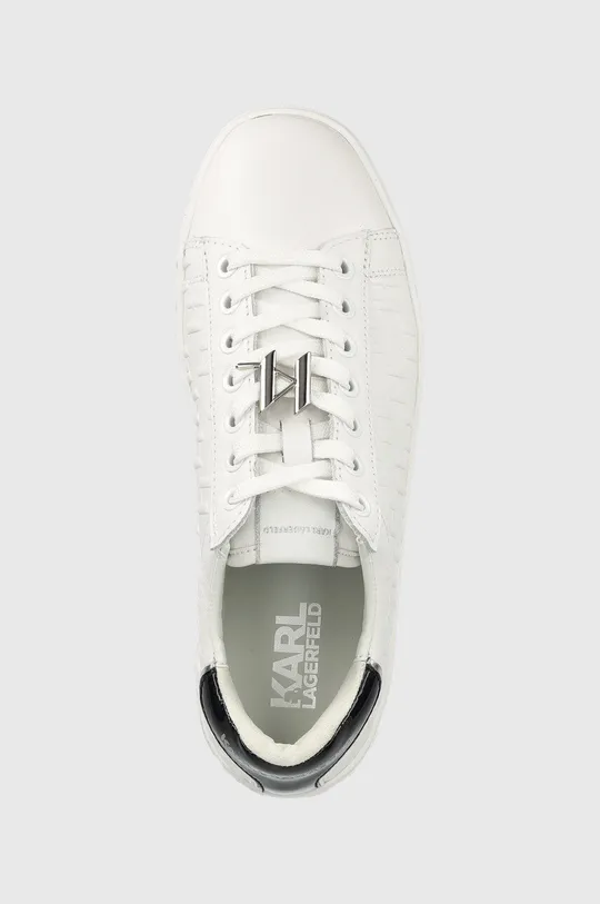 biały Karl Lagerfeld sneakersy skórzane KUPSOLE III KL61019.01I