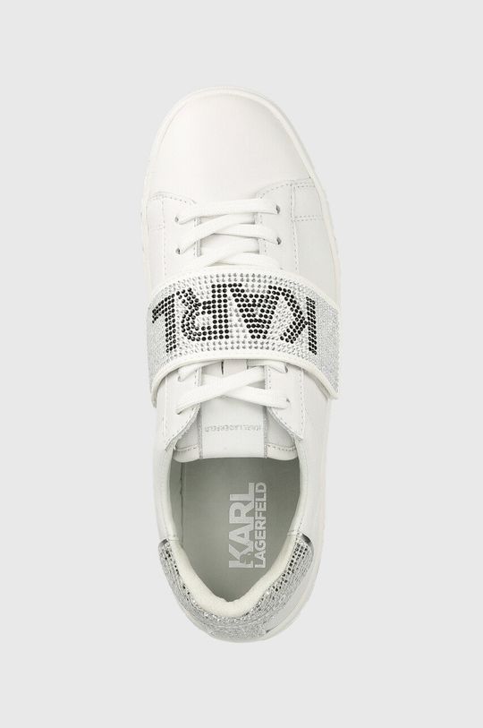 biały Karl Lagerfeld sneakersy skórzane KUPSOLE III