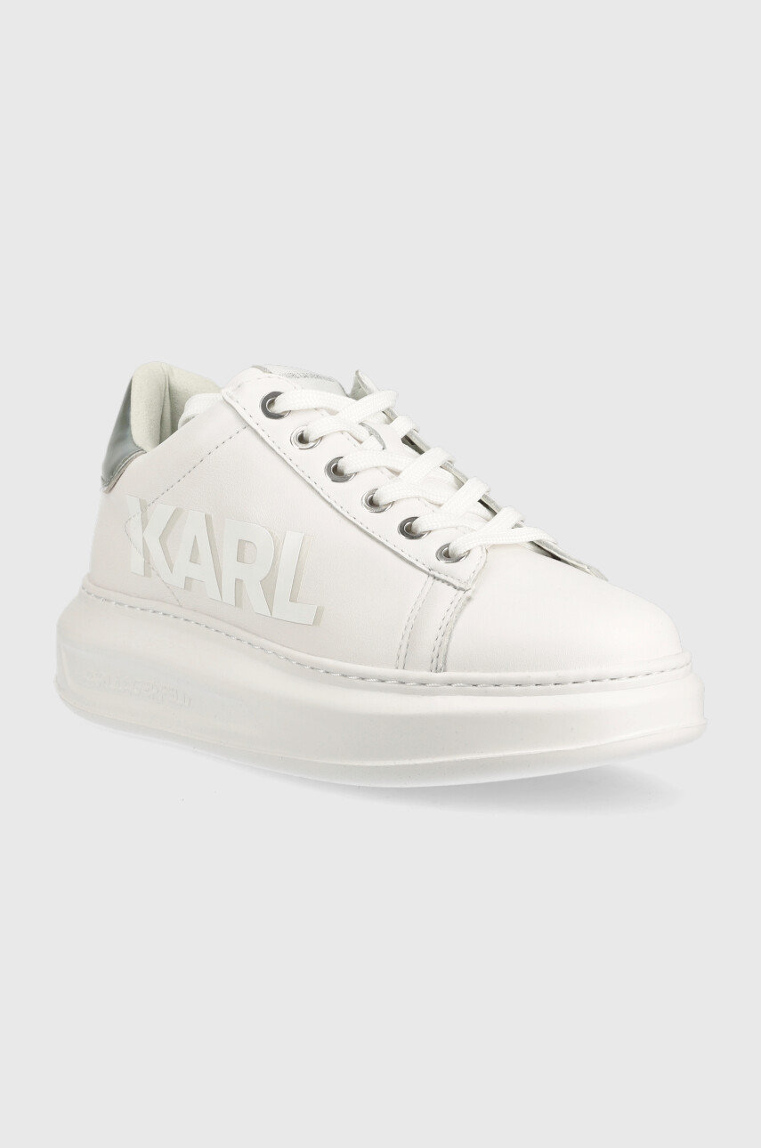 Кожаные кроссовки Karl Lagerfeld Kapri цвет белый | ANSWEAR.ua
