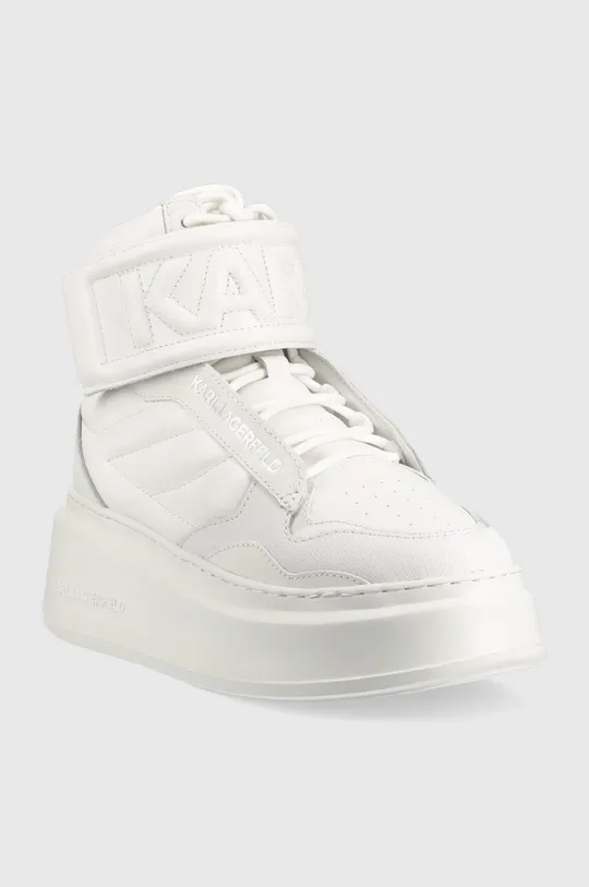 Karl Lagerfeld sneakersy skórzane ANAKAPRI biały