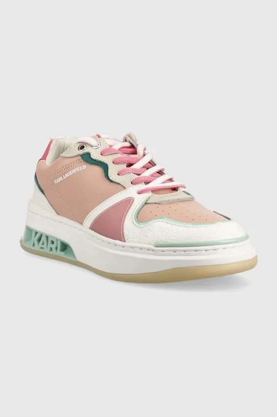 Δερμάτινα αθλητικά παπούτσια Karl Lagerfeld Elektra Ii Lo ροζ