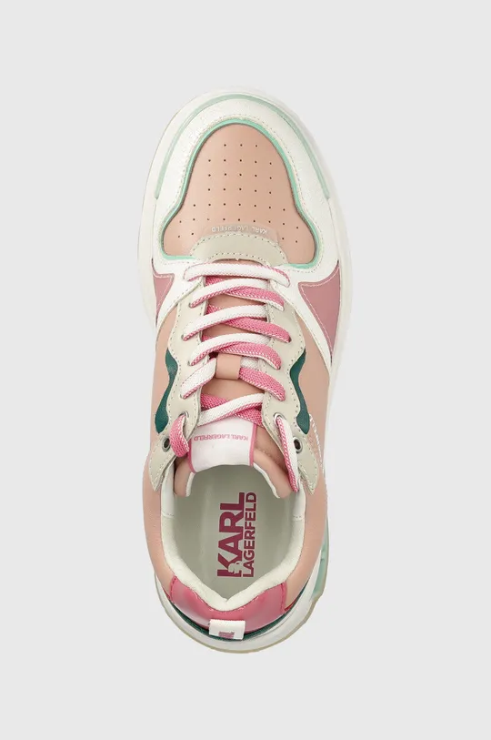 ροζ Δερμάτινα αθλητικά παπούτσια Karl Lagerfeld Elektra Ii Lo