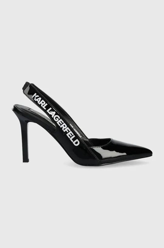 μαύρο Δερμάτινες γόβες Karl Lagerfeld Sarabande Γυναικεία
