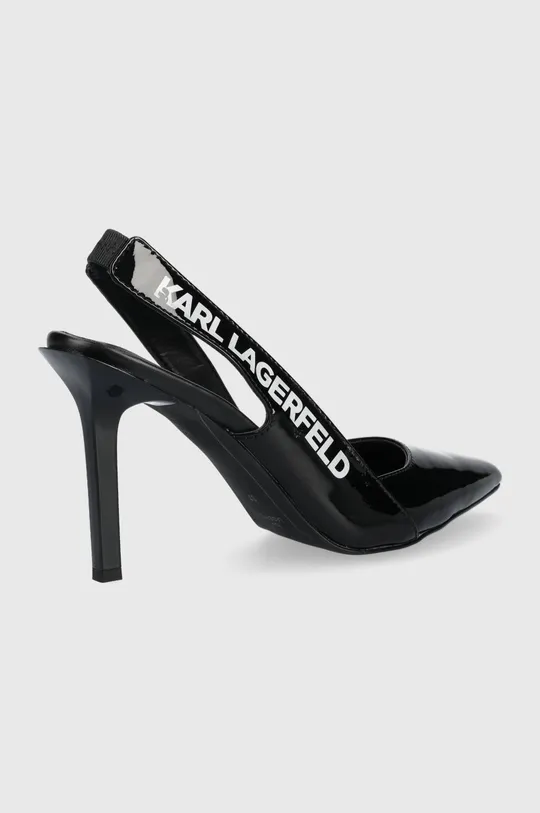 Шкіряні туфлі Karl Lagerfeld Sarabande чорний