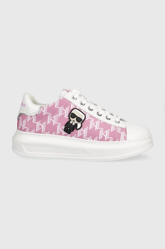 różowy Karl Lagerfeld sneakersy skórzane KAPRI KL62530M.1LP Damski