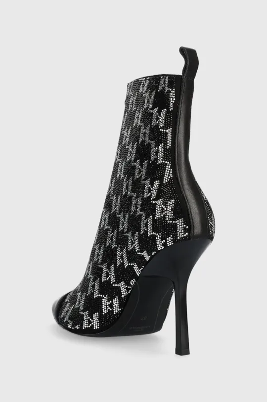Členkové topánky Karl Lagerfeld Sarabande  Zvršok: Textil, Prírodná koža Vnútro: Textil, Prírodná koža Podrážka: Syntetická látka