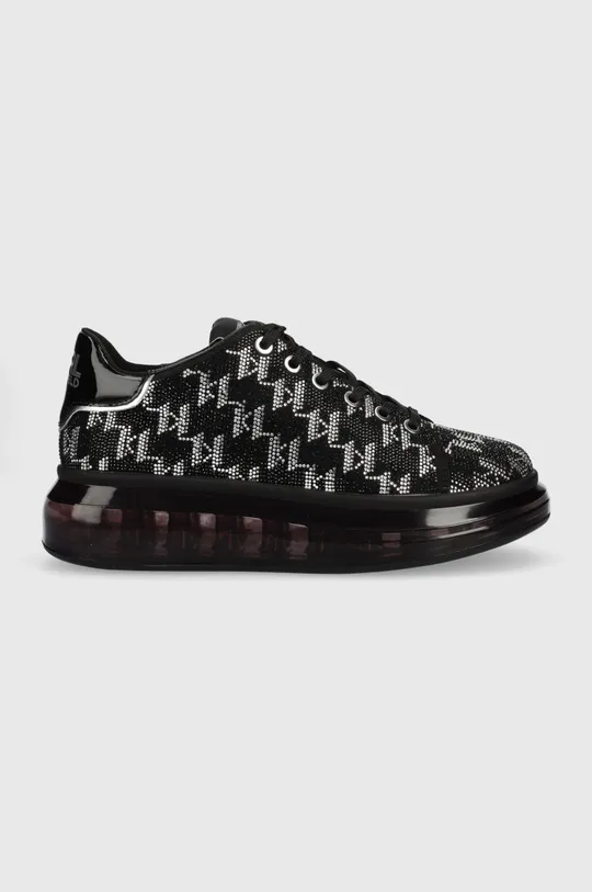 μαύρο Δερμάτινα αθλητικά παπούτσια Karl Lagerfeld Kapri Kushion Γυναικεία