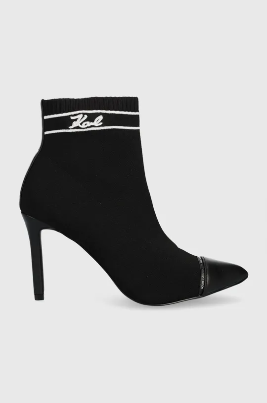 čierna Členkové topánky Karl Lagerfeld Pandara Dámsky